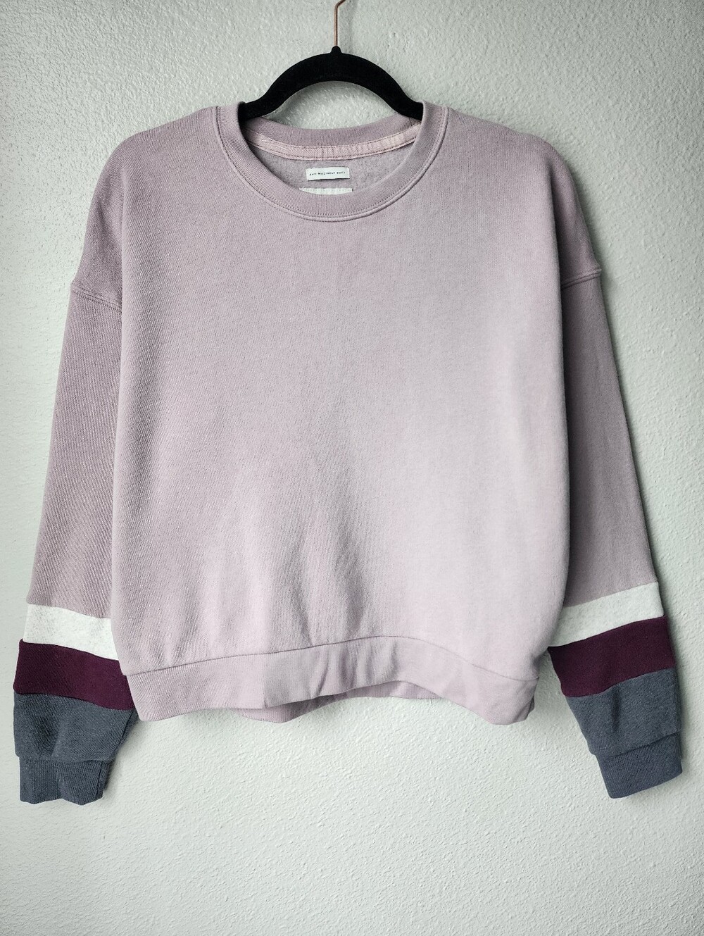 American Eagle Ahh-Mazingly Soft Oversized Sweatshirt Size Medium Color Purple